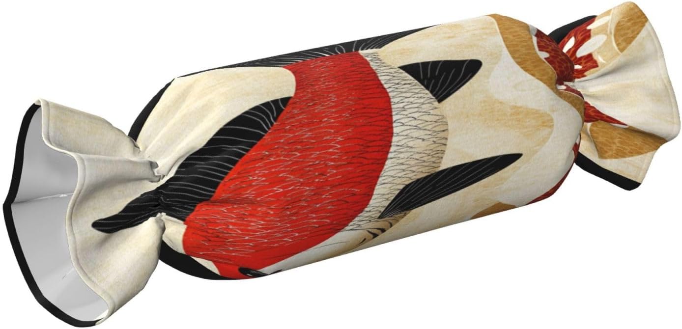 Mysterious Fish Cylindrical Pillow-Premium Bed Pillows, Side Sleeper Neck Support, Decorative Candy Design, Soft and Durable
