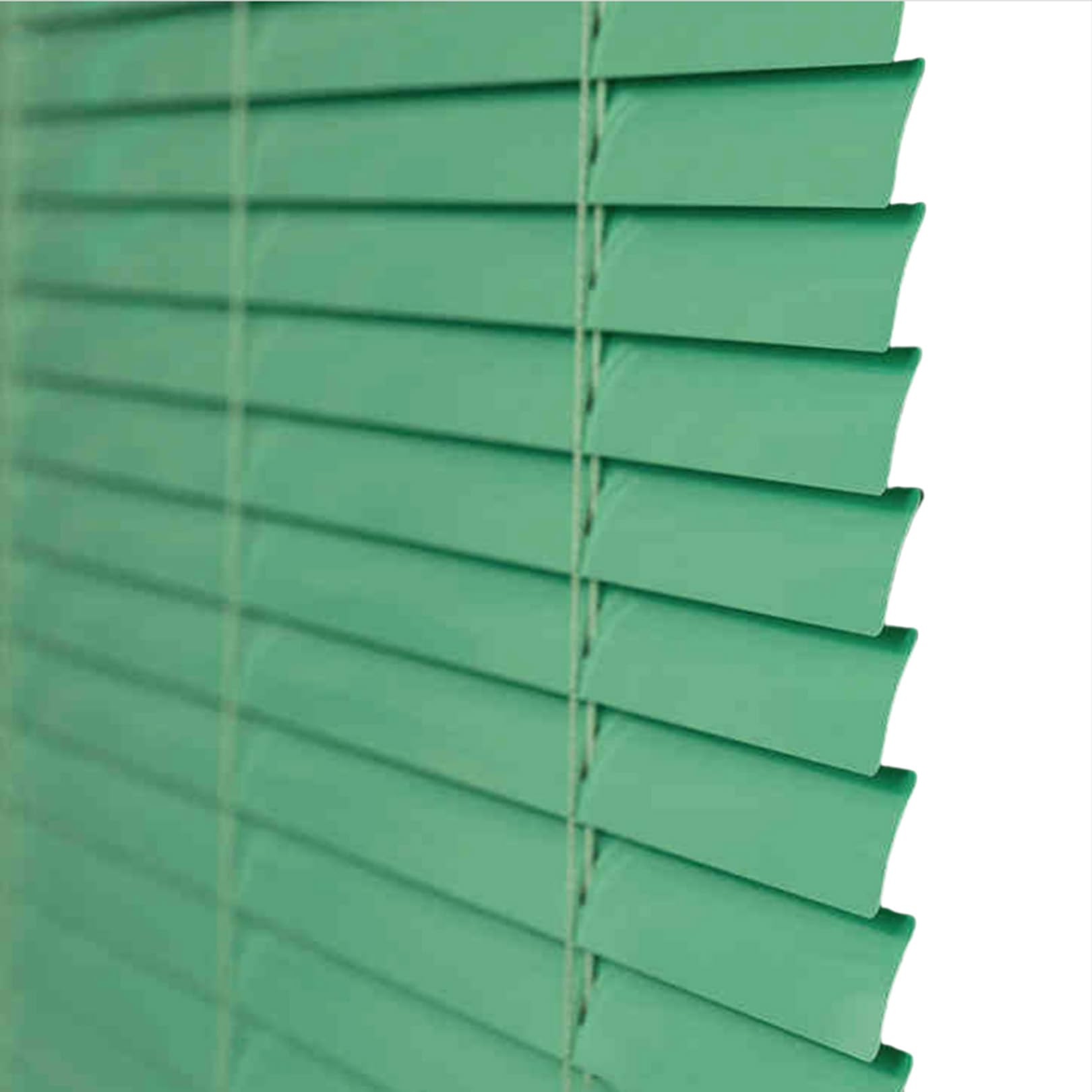 Green Aluminium Metal Venetian Blinds Slat Home Office Blind Thin Slats Kitchen Blinds Blackout Shutters Child Safe Home, Customisable (120×250cm)
