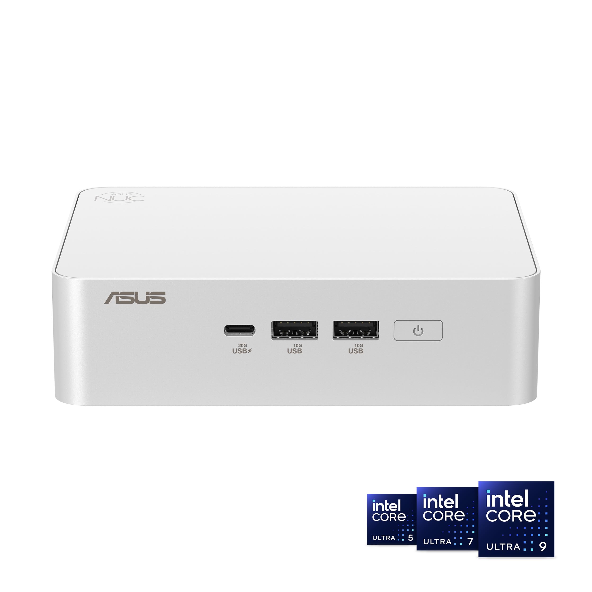 ASUS NUC 15 Pro+ Barebones Mini PC con Intel Series 2 Core Ultra 9 285H, fino a 96 GB di RAM DDR5, Dual Storage, Thunderbolt™ 4, Wi-Fi 7 e Bluetooth 5.4, telaio in alluminio argentato senza attrezzi
