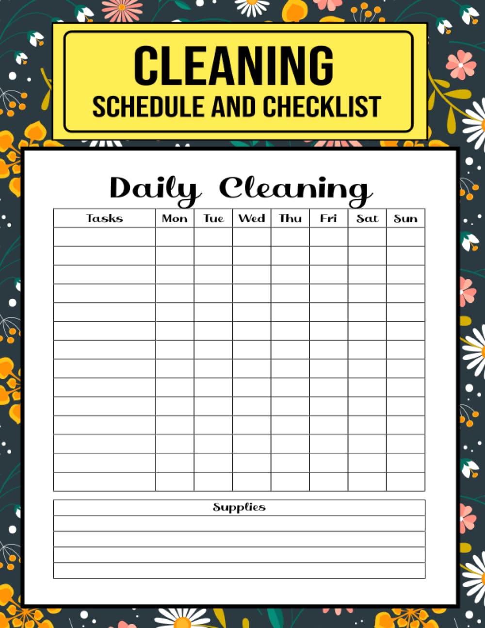 Buy Cleaning Schedule and Checklist Daily Weekly and Monthly Cleaning
