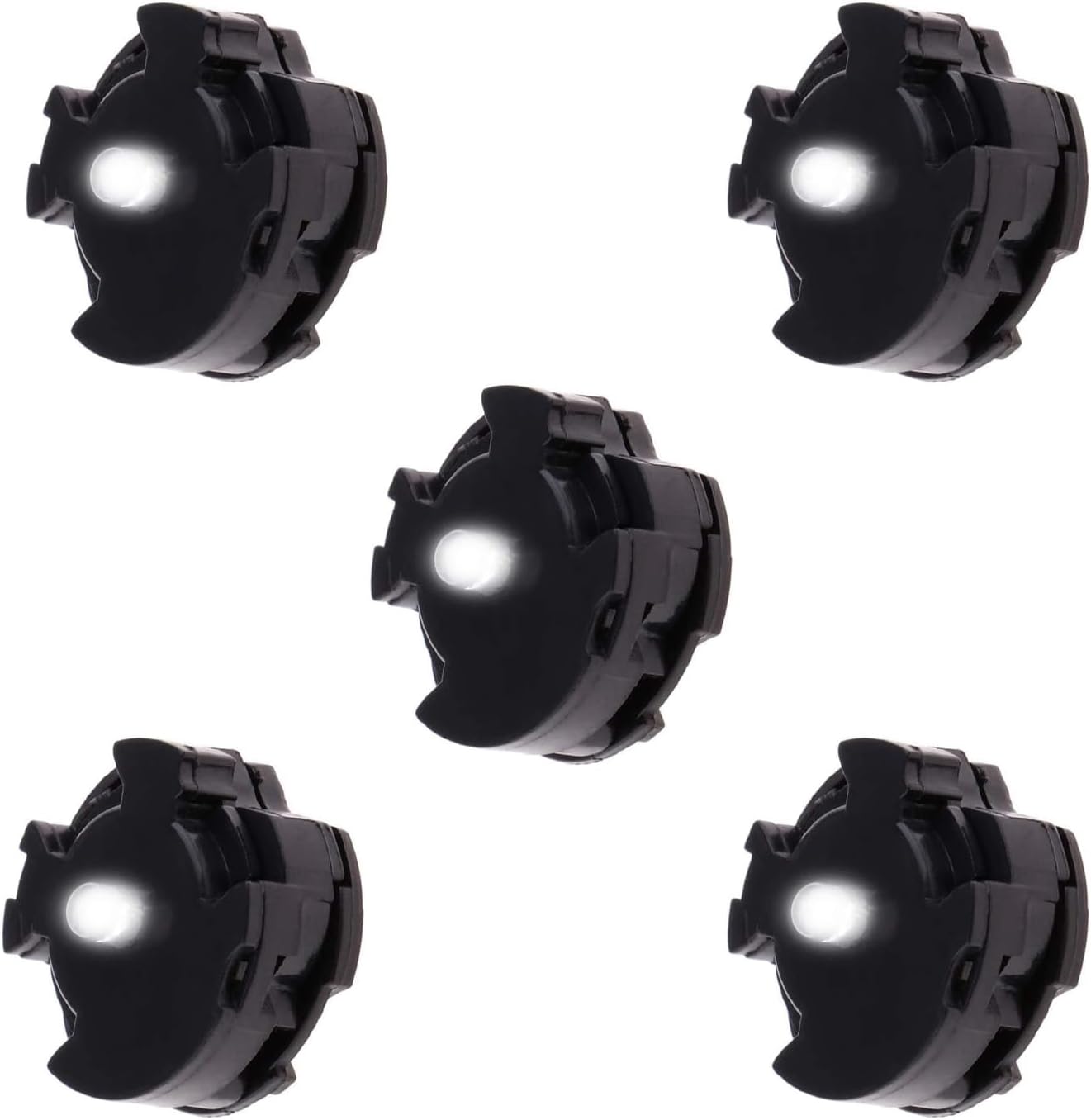 Larimuer 5 Pieces LED Units for Gundam Models Kits, MG LED Unit Set for Gundam 00 MG GN-X Light Up Certain Models Hobby Accessories (White)