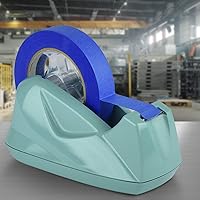 Vista 3 de Acrimet Dispensador de cinta de escritorio premium, plástico, base antideslizante (resistente) (color verde sólido)