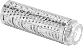 Aquarium Filter Guard, Stainless Steel Mesh Filter Media Cover, Prevent Shrimp Inhalation, Metal Inflow Inlet Basket Mesh Prefilter Tube Filter Accessory for Aquarium Percolator, Shrimp, Fish(S)