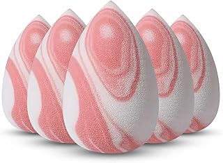 Juego de 5 esponjas de maquillaje de mármol mini