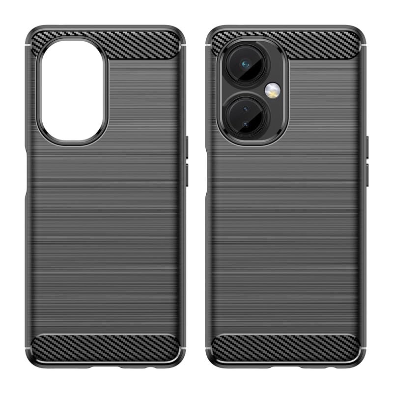 Image of Hybrid Carbon Fiber Back Case for OnePlus Nord CE 3 Lite 5G (Black)