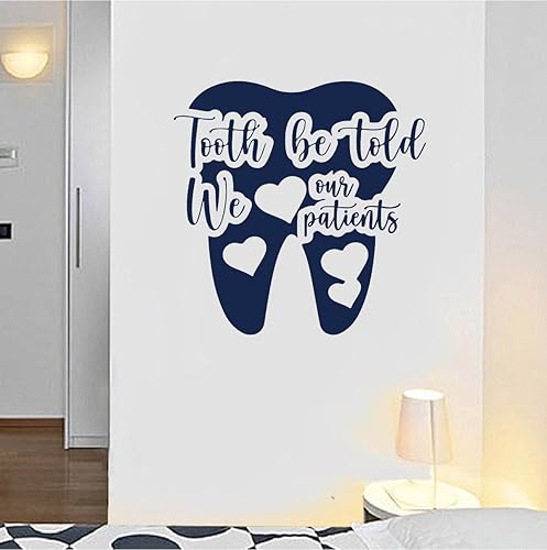 Miniatura 5 de Tooth Be Told We Love Our Patients - Calcomanía para oficina dental, sala de espera, regalo para dentistas, vinilo extraíble BD849 (M 15 x 15
