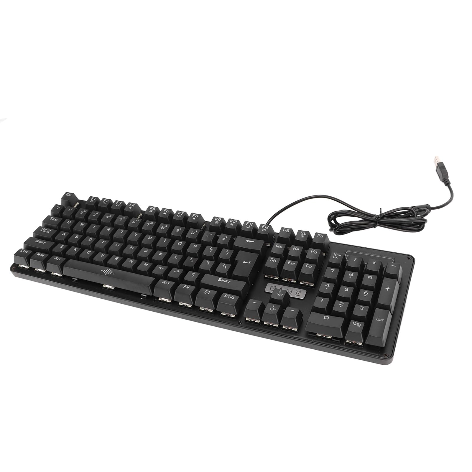 POENVFPO Tastiera di Gioco Meccanica RGB, 104 Tasti Ad Interruttore ABS per Accessori PC - For Gamer, Programmatore, Ufficio