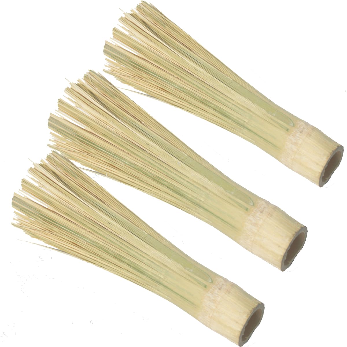 JUTSTJUKO 12 Inches Wok Brush,Kitchen Cleaning Brush,Kitchen Pan Brush,Pan Handle Cleaning Brush,Pan Brush, Pot Brush,Pot Brush Cleaning 3 Pack (Bamboo1)