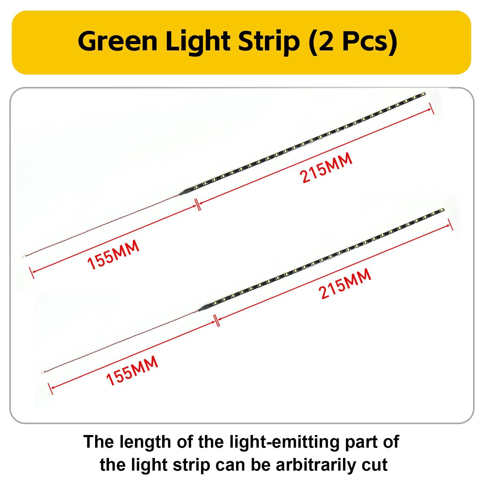 Green LED Light Strips compatible with Lego MOC Building Block Models, Standard - Image 3