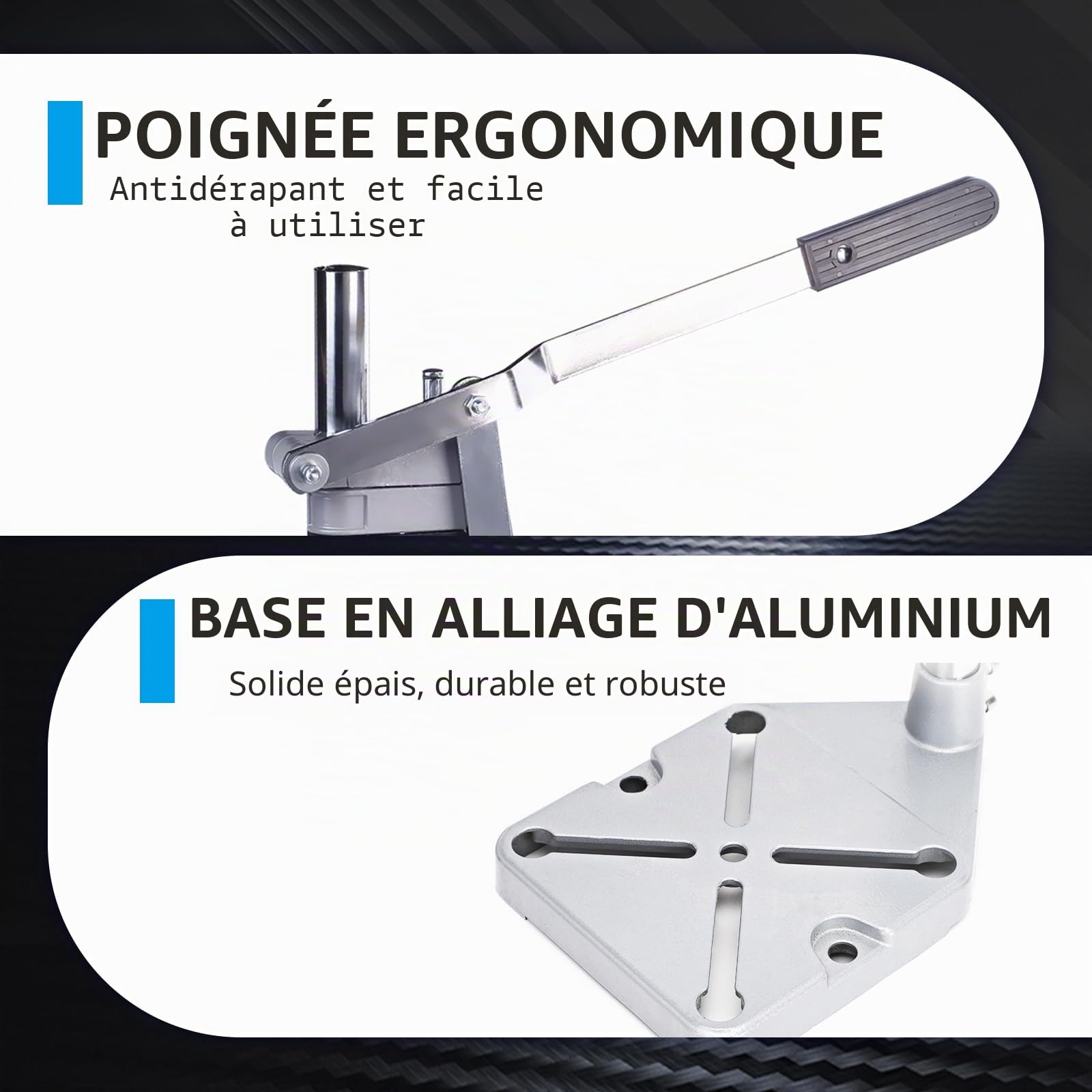 Support de perceuse Flylin réglable, mobile, avec diamètre de collier 43 mm/38 mm, table de perceuse à main, presse d'établi, support de perceuse, établi pour perçage précis