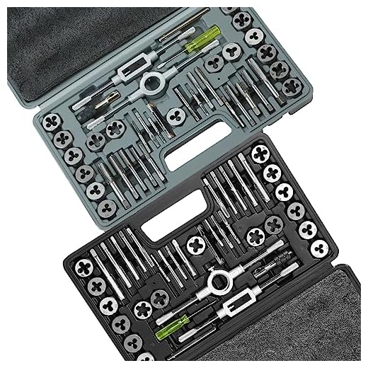 VEVOR Tap and Die Set, 80-Piece Metric and SAE Standard, Bearing Steel Taps and Dies, Essential Threading Tool for Cutting External Internal Threads, with Complete Accessories and Storage Case