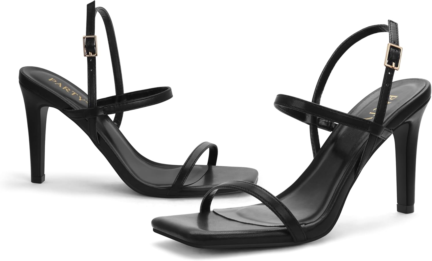 Women's Strappy High Heeled Sandals Open Toe Ankle Strap heels Comfy Weddings Shoes - Image 4