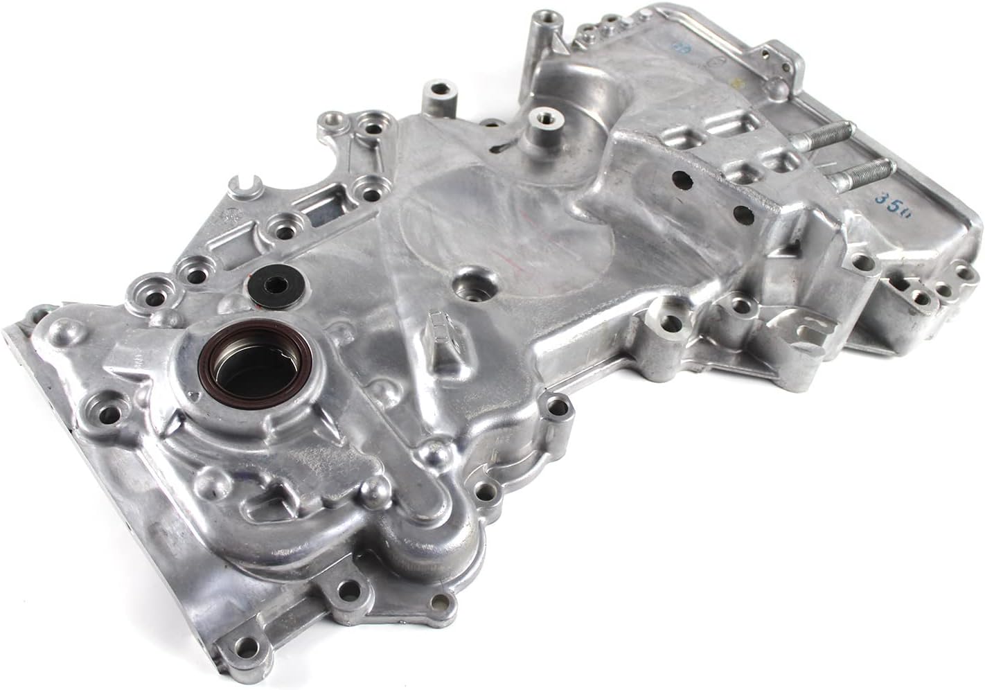 PANGOLIN Timing Chain Oil Pump Cover Compatible with Tucson Kia Forte Soul 2014-2019, Replace OE 21350-2E330 21350-2E350 21350-2E310 21350-2E311