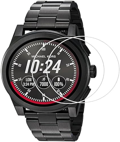 Zshion 2  pezzi Michael Kors accesso Grayson Gen 2  pellicola proteggi schermo vetro temperato  durezza per accesso Michael Kors Grayson con anti-impronte trasparente cristallo trasparente