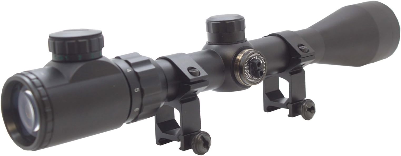 Hunting 3-9x40EG Red/Green Illuminated Scope Matt W/Weaver Scope Rings
