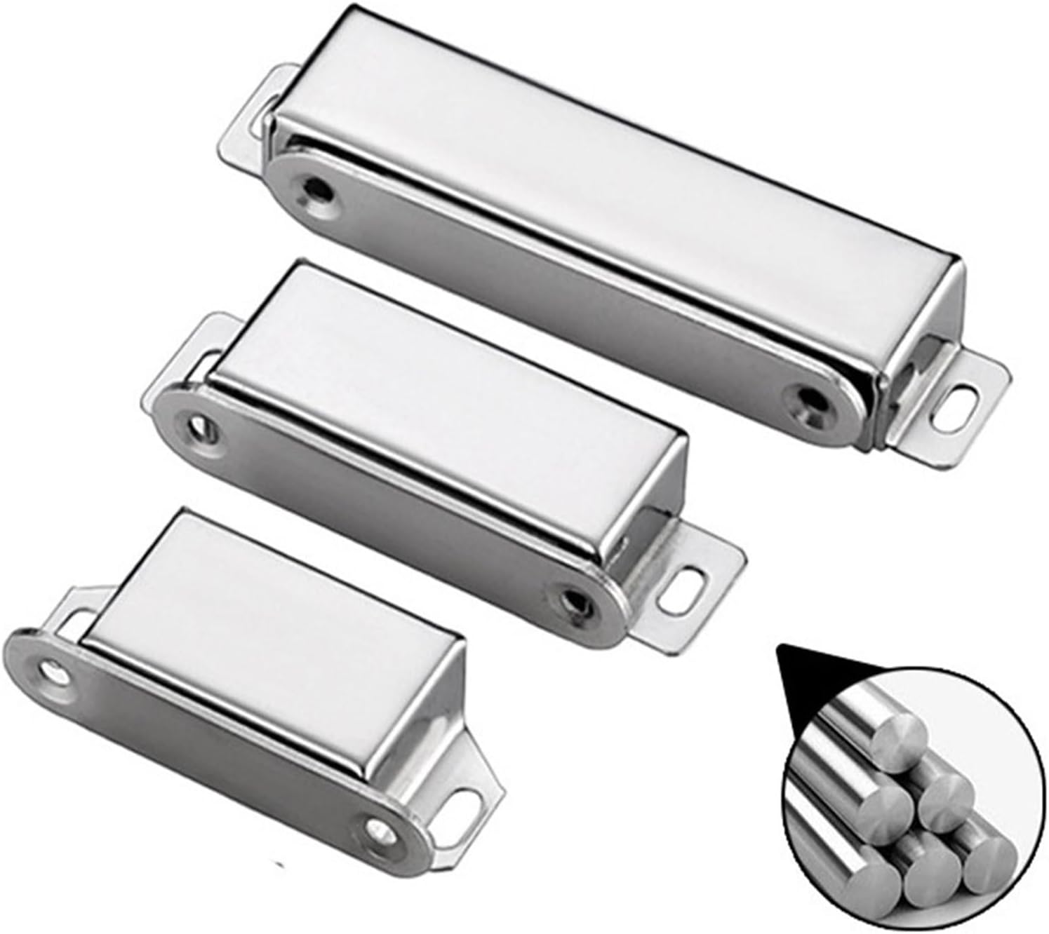 Magnetic Catch Latch Door Lock Heavy Duty Cabinet Magnet Kitchen Latch Catch with Screws Furniture Hardware(Large)