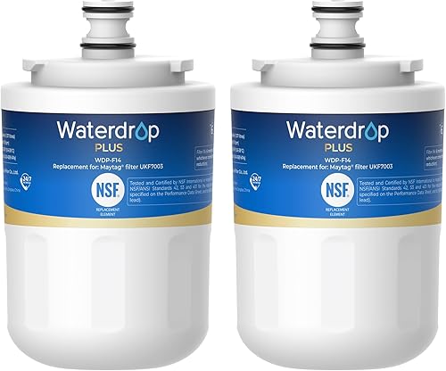 Waterdrop Plus UKF7003 Reemplazo para Maytag® UKF7003, UKF7002AXX, Whirlpool® EDR7D1, UKF7002, UKF7001AXX, UKF6001AXX, UKF5001, NSF 401 y 53 filtro