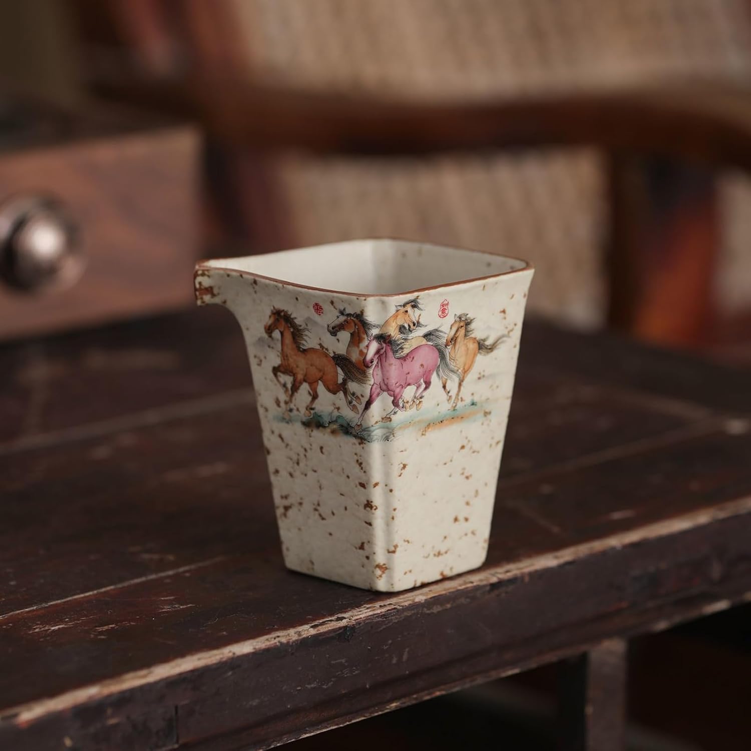 Antique-style Ceramics Fairness Cup, 210ml 7.1oz, Household Tea Dispenser Kungfu Tea Set