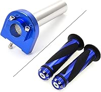 Vista 12 de Manillar de motocicleta de 7/8 pulgadas con tubo de acelerador de giro rápido CNC anodizado, control de palanca motorizado para la mayoría