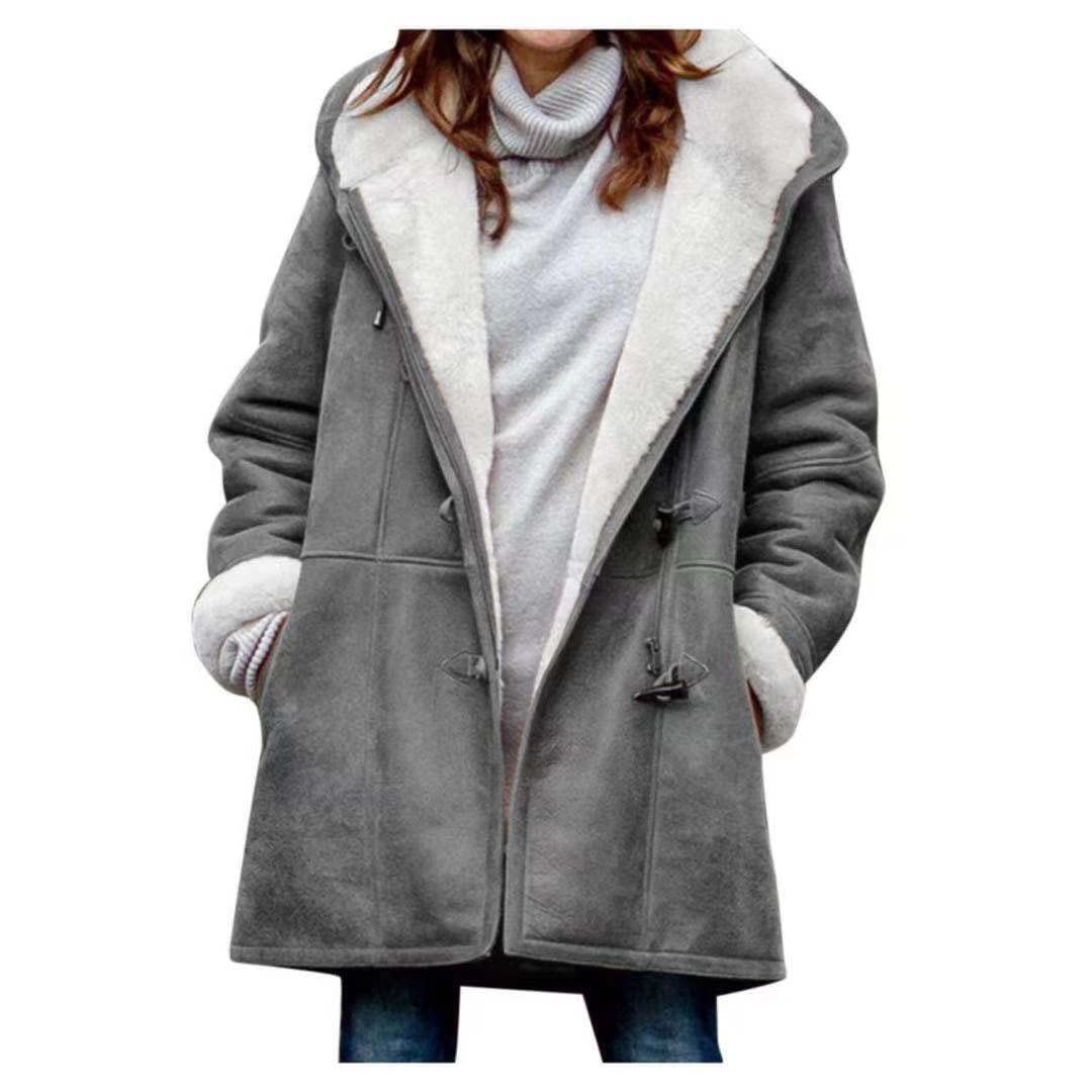 Sherpa Fleece Outerwear Overcoat Women-image-9
