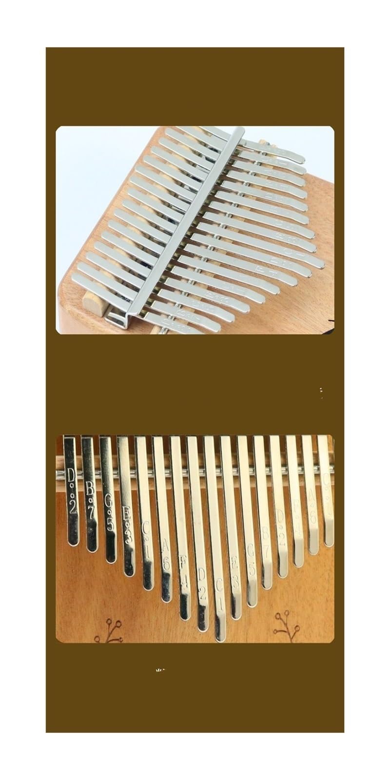kalimba mini 17-tonowy fortepian palcowy w kolorze drewna w kształcie słonecznika 17-tonowy instrument muzyczny dla początkujących kalimba