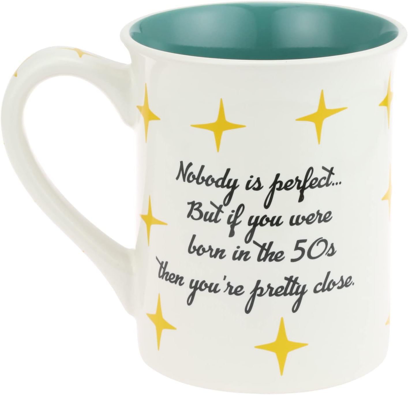 Enesco Our Name is Mud Decades Happy Birthday Made in The 50s Coffee Mug, 16 Ounce, Multicolor - Image 4