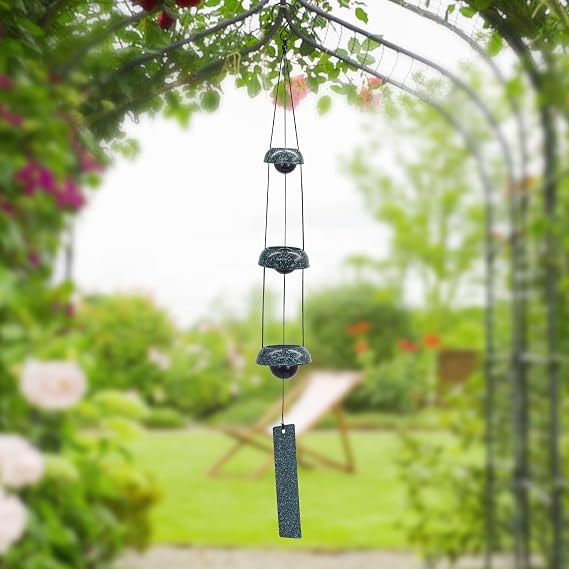 Temple Wind Chimes - Dark Atrovirens, 3 Bells