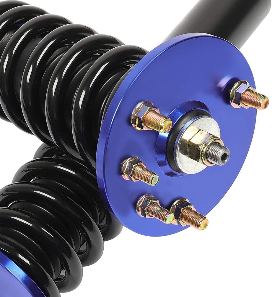 Adjustable Height Coilovers Struts Front And Rear Fit for 2001-2003 for Acura CL, 1999-2003 for Acura TL, 1998-2002 for Honda for Accord Coil Spring Over Shock (Set of 4) - Blue