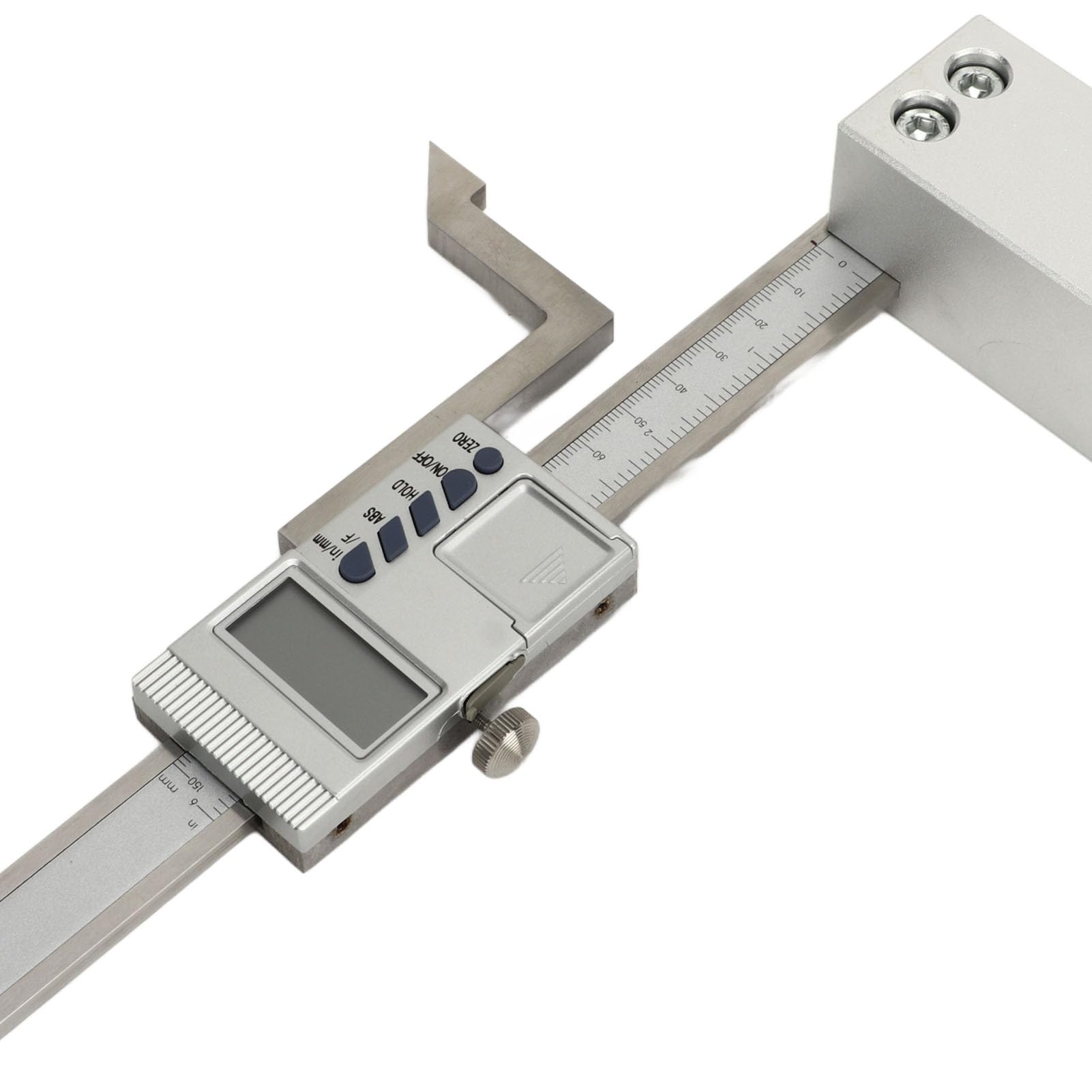 Wysokościomierz cyfrowy z podstawą magnetyczną - Elektroniczne narzędzie do pomiaru wysokości o zakresie 0-150 mm i rozdzielczości 0,01 mm - Korpus ze stali nierdzewnej z