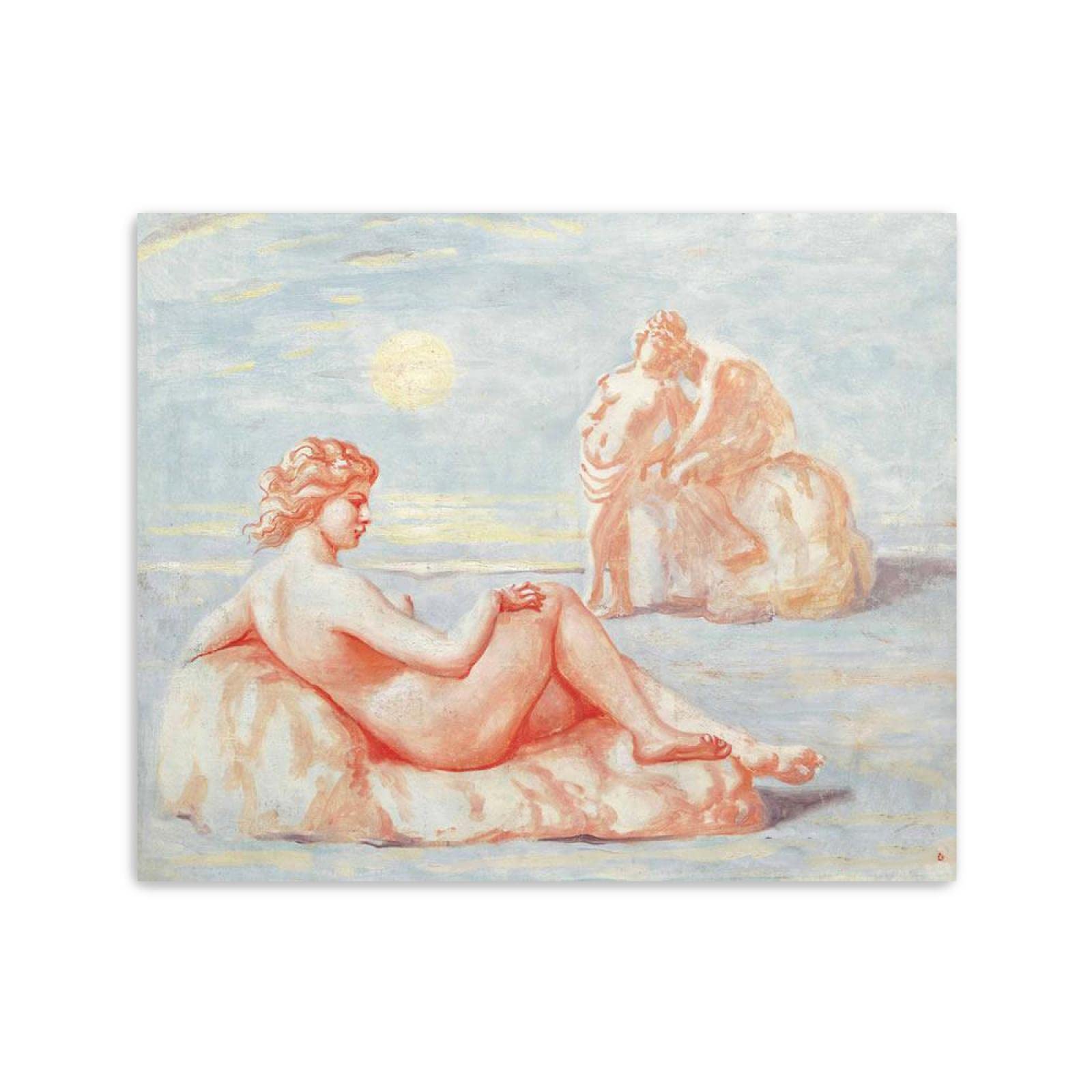 JZSDGB Giorgio de Chirico Słynny artysta na płótnie, sztuka ścienna, reprodukcje obrazów, plakaty, wola stanu, obrazy graficzne do dekoracji biurowych, 20 x 25 cm, bez ramy