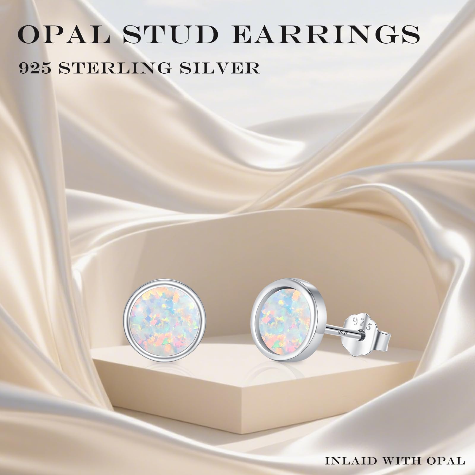 Damen Leuchtende Ohrstecker 925 Sterling Silber Stern Ohrringe Klein Nachtleuchtende Muttertags Weihnachts für Mädchen Frauen Kinder Mama Freundin Tochter