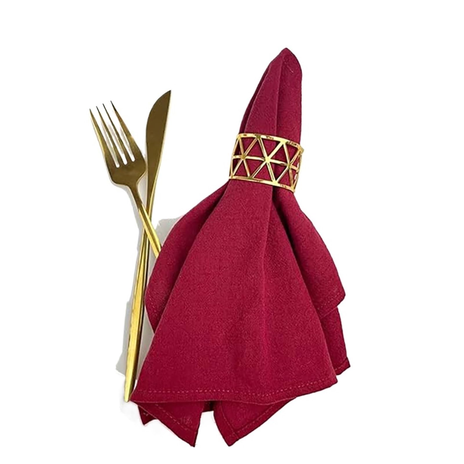 Weqyfdc Red Linen Napkins 64Pcs Napkin Cloths Dark Green 30X45cm Cotton Fabric Serviette Kitchen Tea Table Towels For Farmhouse Wedding Decoration(Red)