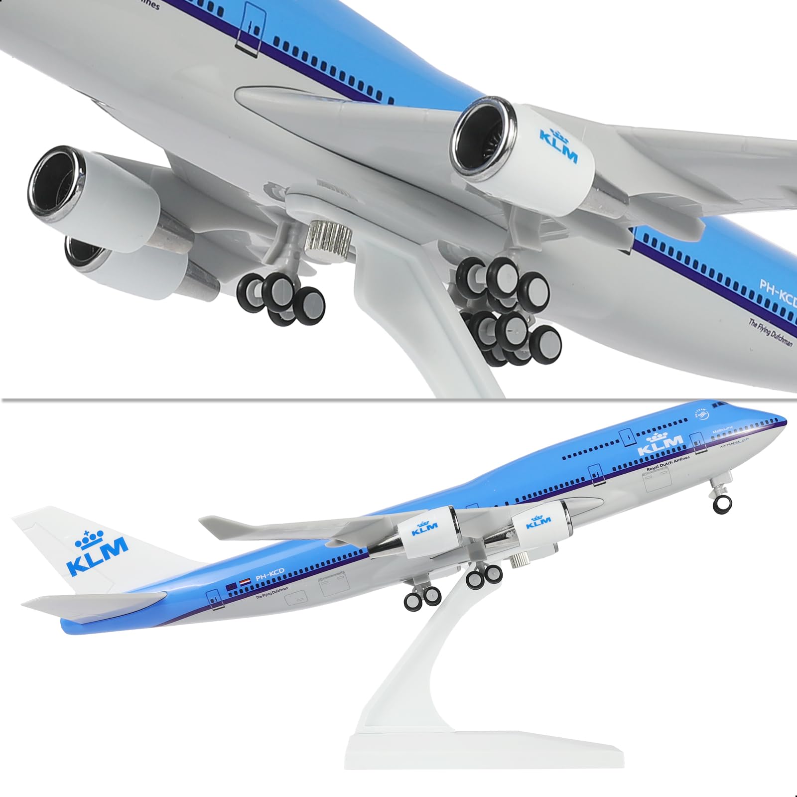 KLM Boeing 747-300SF 模型 Amazon | QIYUMOKE 1/240 ボーイング747 レジン製飛行機模型キット