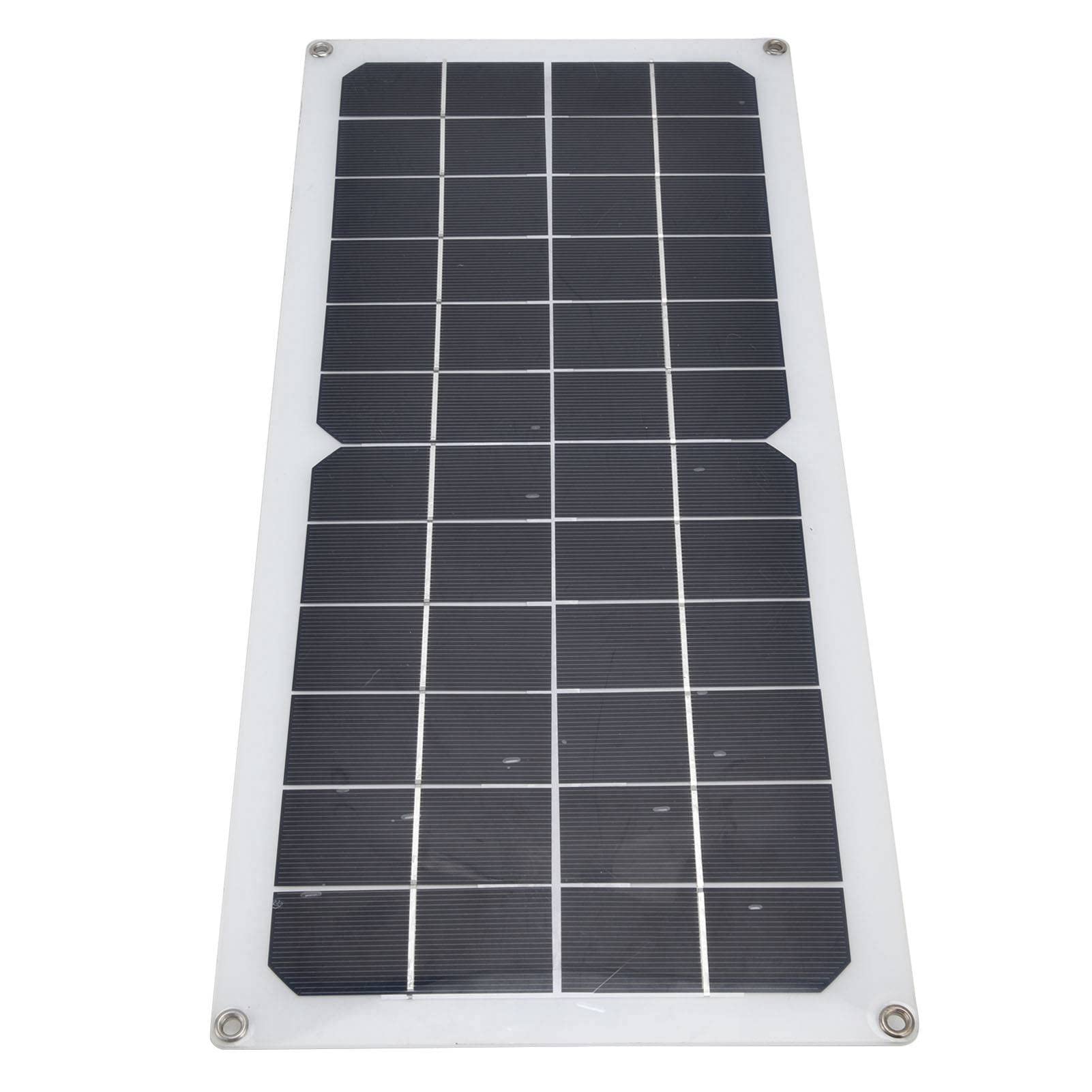 Tnfeeon Panel Solar Monocristalino 10W, Cargador con Salida USB 5V Controlador de Batería para Coche Caravana Off Grid