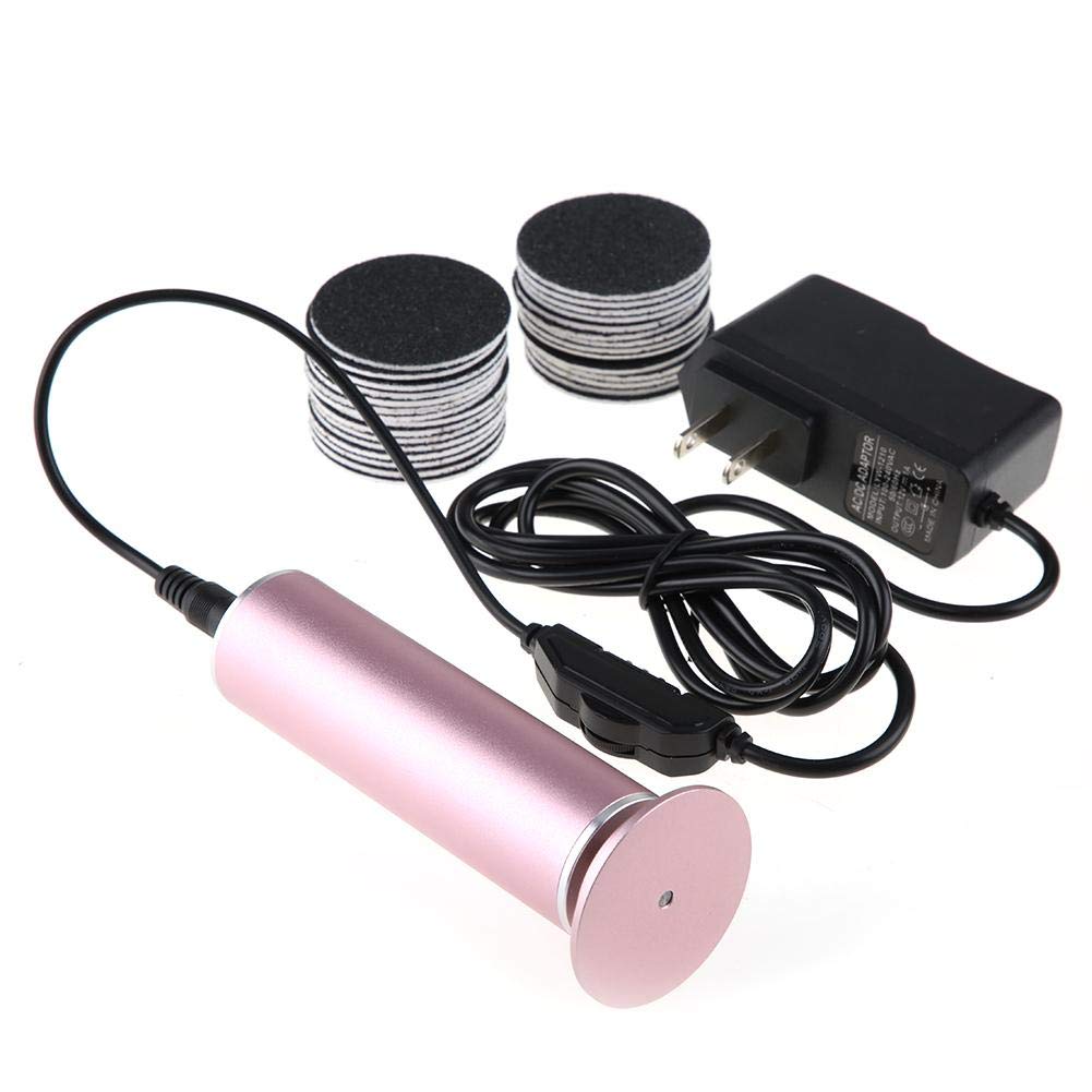 Summer Enjoyment Pedicure Foot Care Tool, Electric Foot Callus Remover, with Replaceable Sandpaper Speeds Adjustable for Feet Care Cracked, Dry, Dead, Hard(American standard (110V))