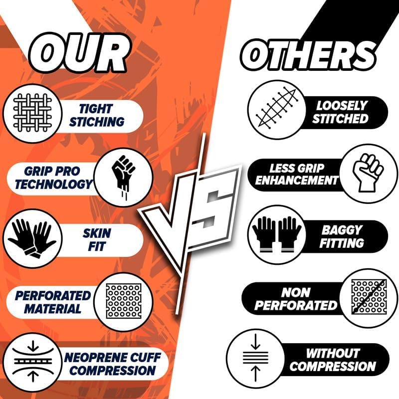 Premium Football Gloves for Kids Youth & Adults-Premium Sticky Receiver with Adaptive Fit Technology-Ultra-Grip Performance - Image 8