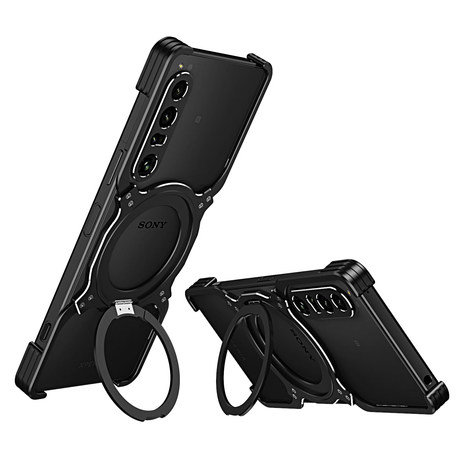 Amazon.co.jp: MQman Xperia 1 V バンパー フレームレスケース SO-51D