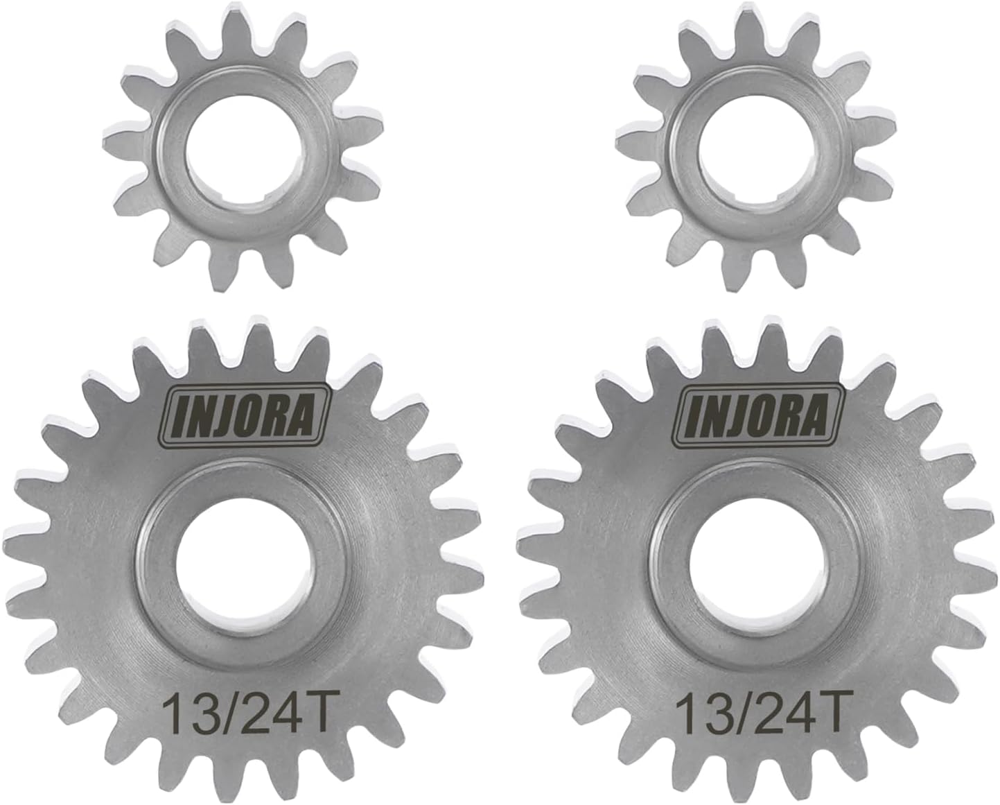 INJORA Stainless Steel 13/24T Underdrive Portal Gears Set for 1/18 RC Crawler Redcat Ascent-18 Upgrade
