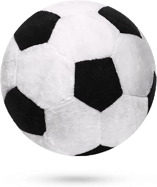 Mafagwre Football Cushion Sofa Throw Pillow, Soccer Ball Shape Cushion Back Pillow Insert Football Fans Home Decoration (20cm)