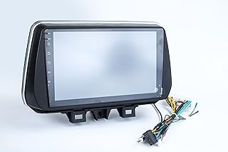 ستيريو سيارة بنظام تشغيل اندرويد مع شاشة لمس 9 بوصة بتقنية FHD عالية الدقة بالكامل، نظام اندرويد للوسائط المتعددة مع إطار (32 جيجابايت) لسيارة هيونداي توكسون 2018