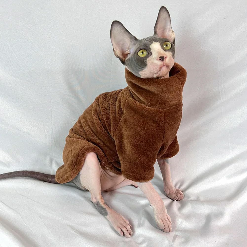 Sphynx haarloze kattenkleding coltrui - katten en kleine honden dragen