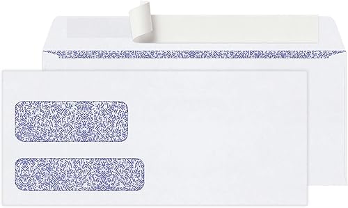 Office Depot Sobres de doble ventana, 9 (3 78 pulgadas x 8 78 pulgadas), blanco, sello limpio (TM), caja de 250, 77166 Office Depot Sobres de doble ventana, 9 (3 78 pulgadas x 8 78 pulgadas), blanco, sello limpio (TM), caja de 250, 77166