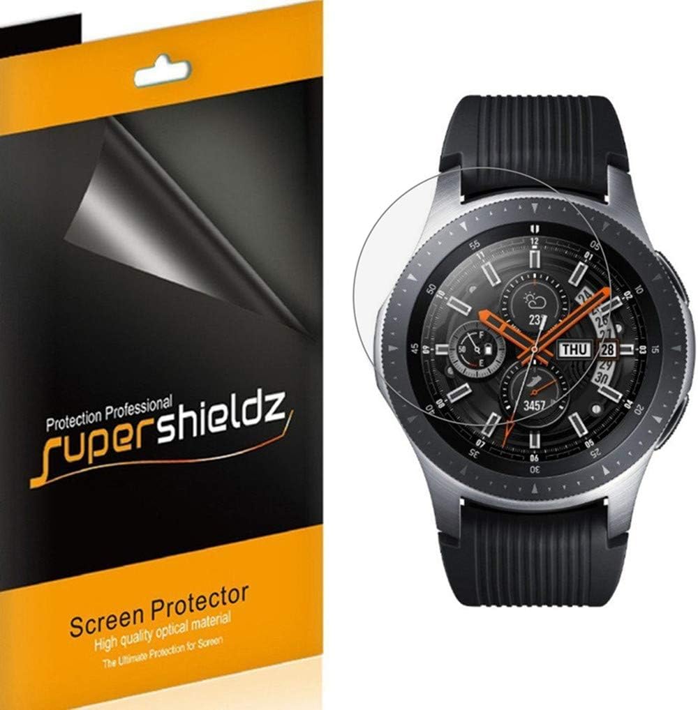 (6 Pack) Supershieldz Designed for Samsung Galaxy Watch (46mm) Screen Protector, High Definition Clear Shield (PET)