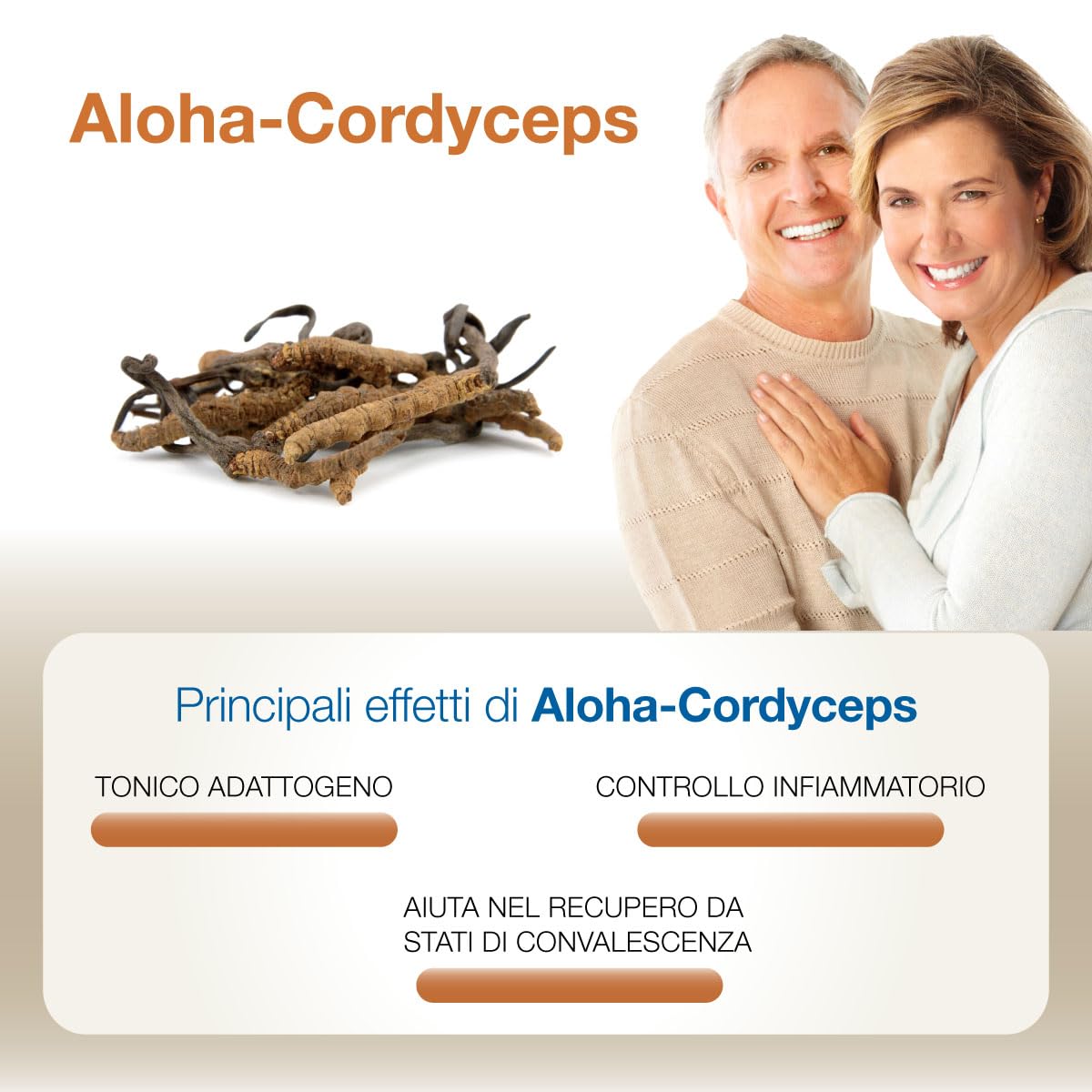 AVD REFORM | Aloha Cordyceps – Integratore a base di Cordyceps sinensis per energia, resistenza fisica e vitalità in caso di stress e affaticamento – 90 capsule – Prodotto in Italia