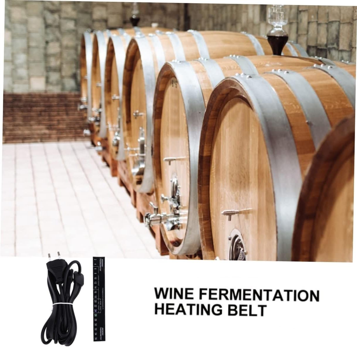 Pas grzewczy do fermentacji do piwowarstwa domowego Plastikowe wiadro fermentacyjne Wtyczka EU 220 V-250 V Podkładka grzewcza do warzenia i fermentacji do fermentacji piwa i wina