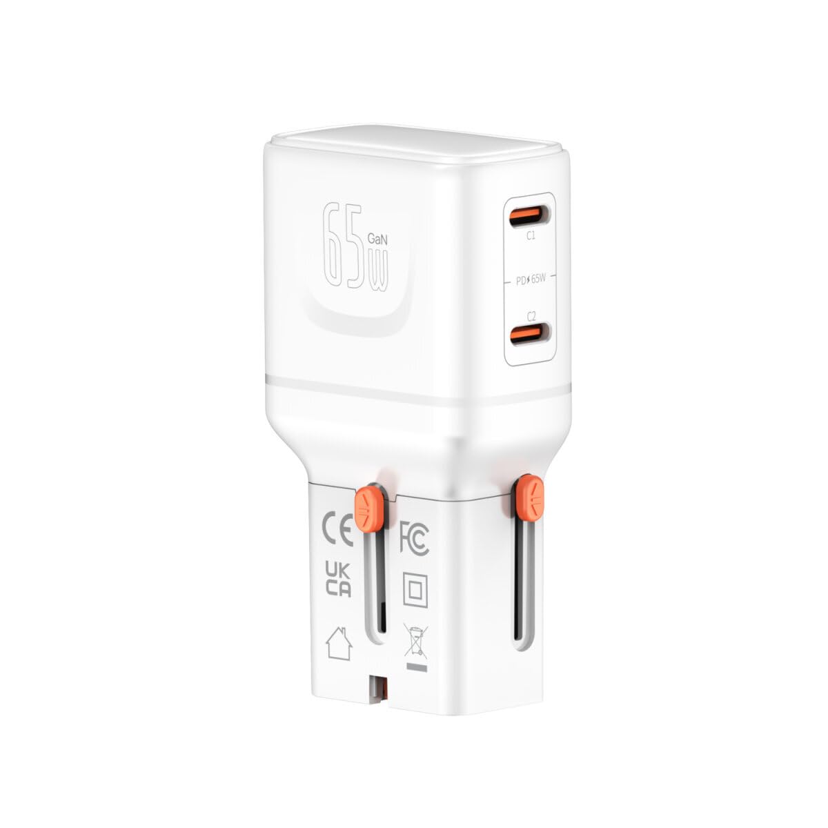 4smarts Weltreiseadapter Nomad Pocket 65W, weiß