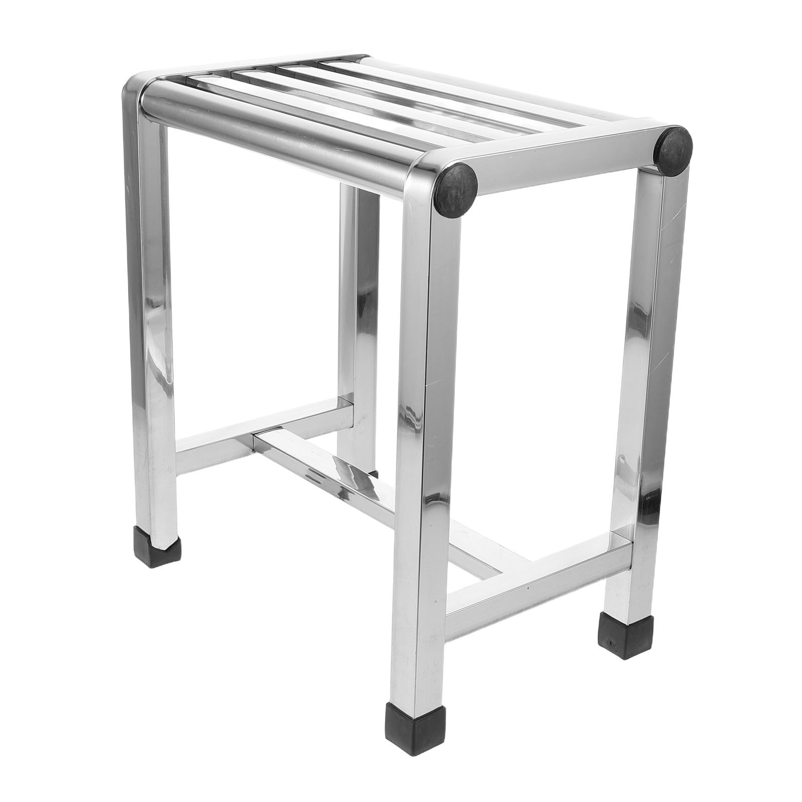 Healvian Taburete de Ducha Silla para Ducha de Acero Inoxidable, Plata, para Hogar y Balcón, para Adultos y Personas Mayores