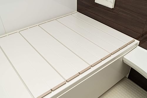 Miniatura 8 de Topre M11 - Tapa de baño plegable, con encaje, 27.6 x 42.9 pulgadas, color marfil