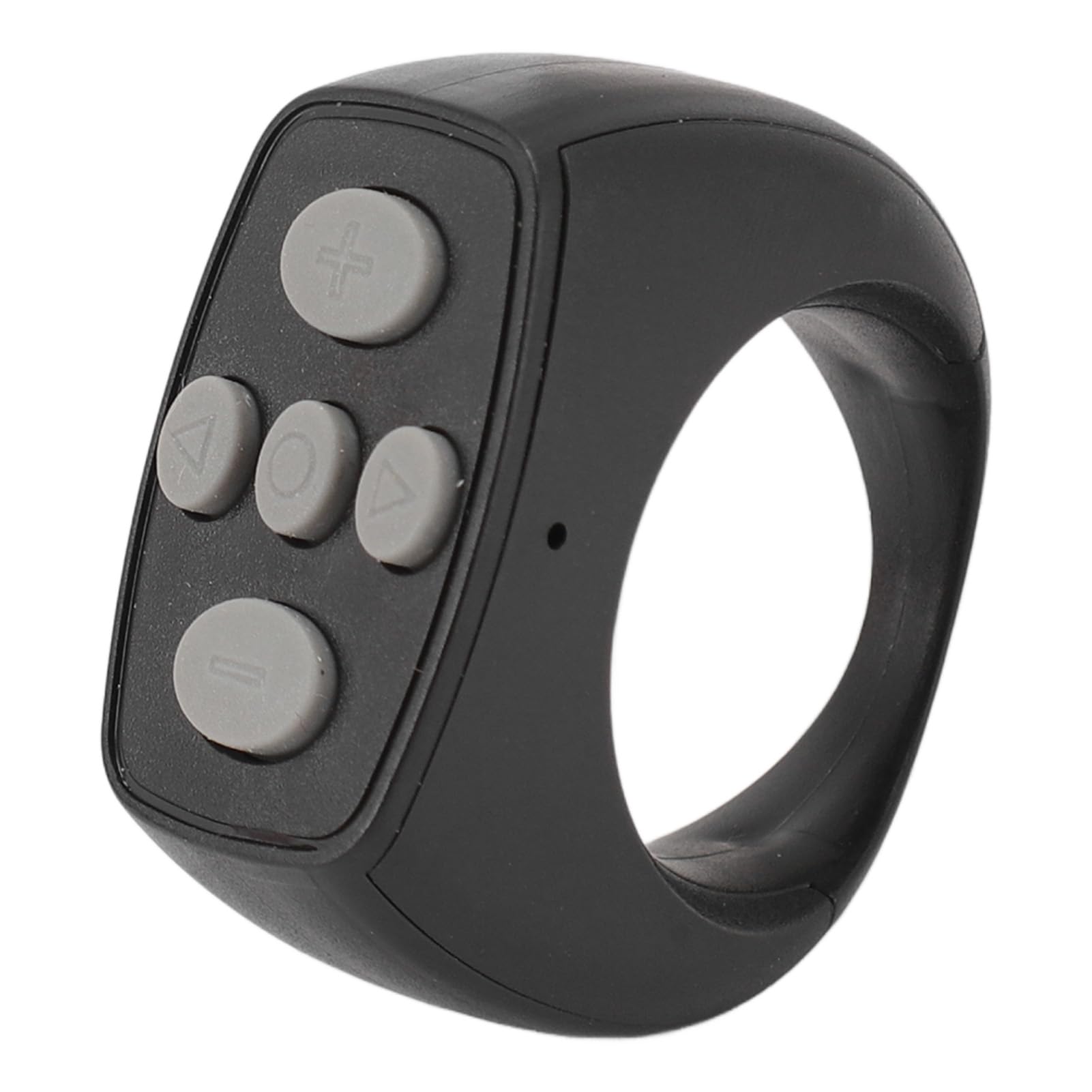 gernie Bluetooth Remote Control, Page Turning Control, Auto Connection, Smart Hibernation, Mini Charging Compartment Design, for Smartphone, Short Video, Novel Reading (Black)