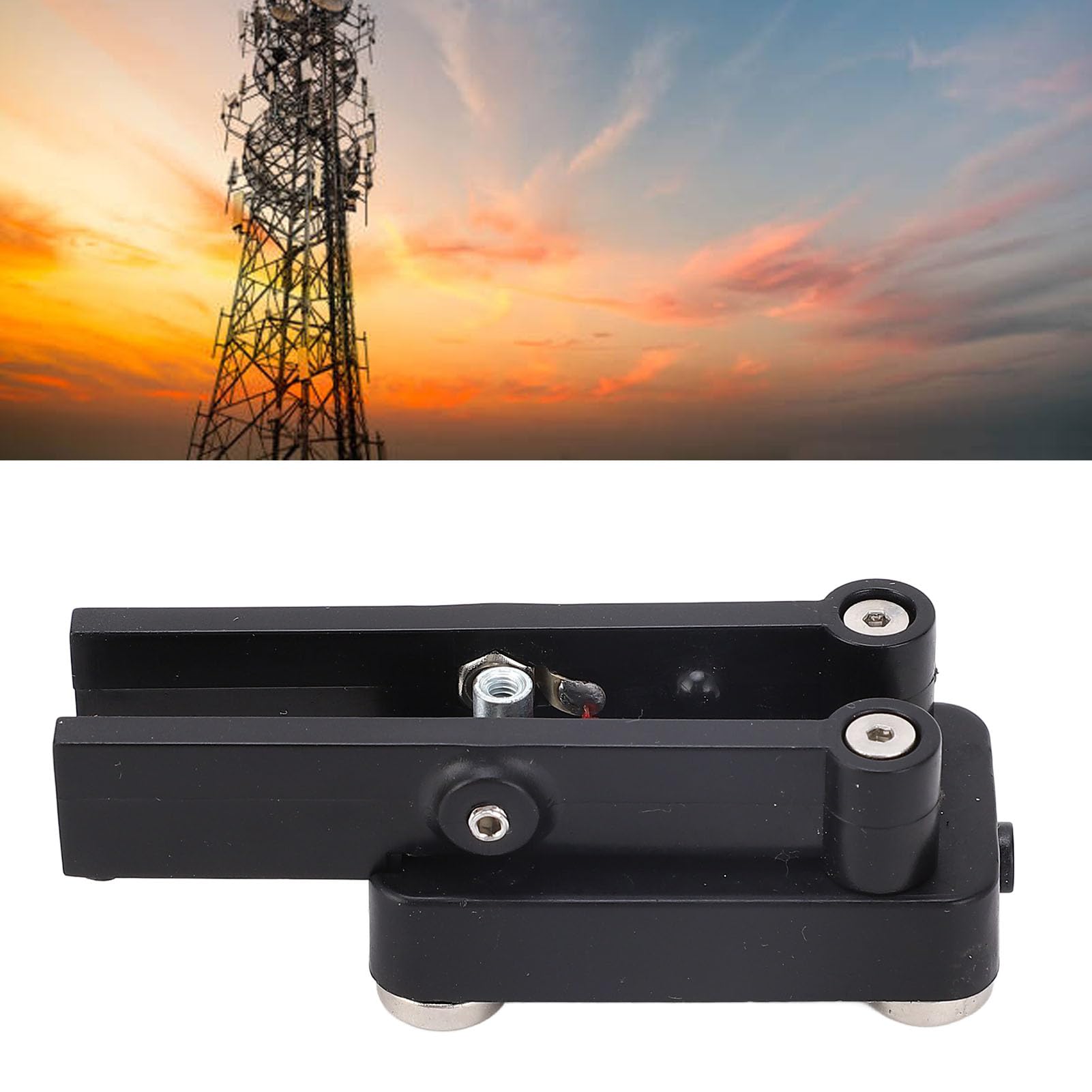 YWBL-WH Llave de Telégrafo de Doble Paleta con Base Magnética y Cable de 3,5 Mm para Práctica de Código Morse de Radioaficionado, Carcasa de ABS Portátil CW Keyer